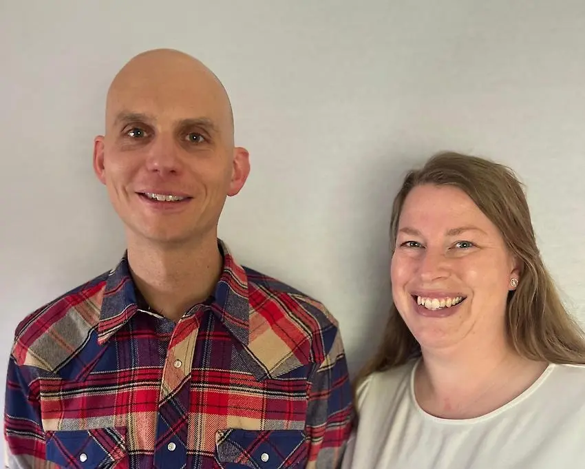 Porträttbild på Distriktsläkare Gunnar Brulin och Evelina Granebo, verksamhetsutvecklare